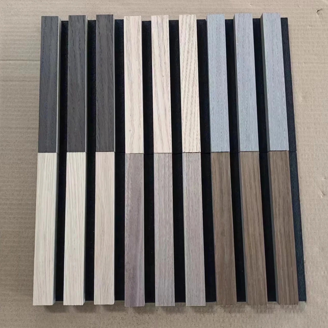 Samples Akustik Panel Modern Wood Slat Wood Panel Soundproof Acoustic Wood Carton for Hotel Indoor Use 3D Model Contemporary