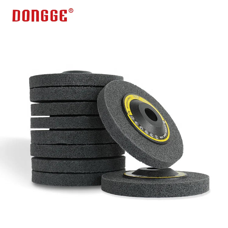 Factory Wholesale Nylon Fiber Non Woven Grinding Polishing Abrasive Wheel for Metals and Iron