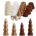 Christmas Tree Decoration DIY Handmade Wooden Craft Colorful Multi-layer Christmas Tree Pieces Set