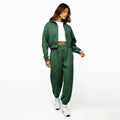 Manufacturers Custom Warm Homewear Loungewear Set Womens Solid 2 Piece Sleep Lounge Wear Pajama Sets Women