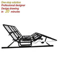 Factory Direct Sales and Customization of Various Sizes of Black Metal Intelligent Lifting Bed Frames for Bedrooms