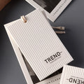 High Luxury Custom Logo Recyclable Paper Hang Tags for Garments for T-Shirts Jackets Jeans Shoes Printed Techniques