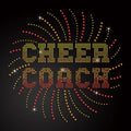 2024 New Arrivals Cheer Bling Hotfix Custom Rhinestone Heat Transfer Rhinestone Custom Logo