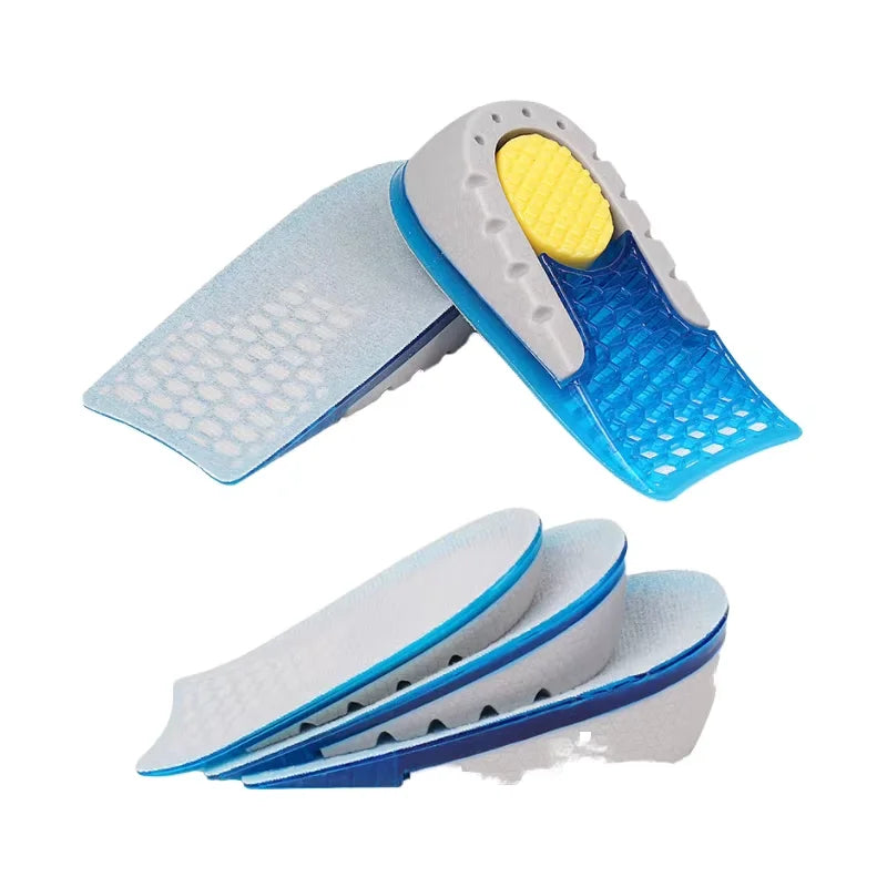 Height Increase Insoles Cushioned Shoe Heel Lifts for Men and Women Comfortable Elevator Inserts