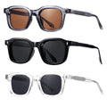 2025 Custom Logo Fashion Retro Acetate Rivets Punk Sun Glasses UV400 TR90 Square Sunglasses Men Women