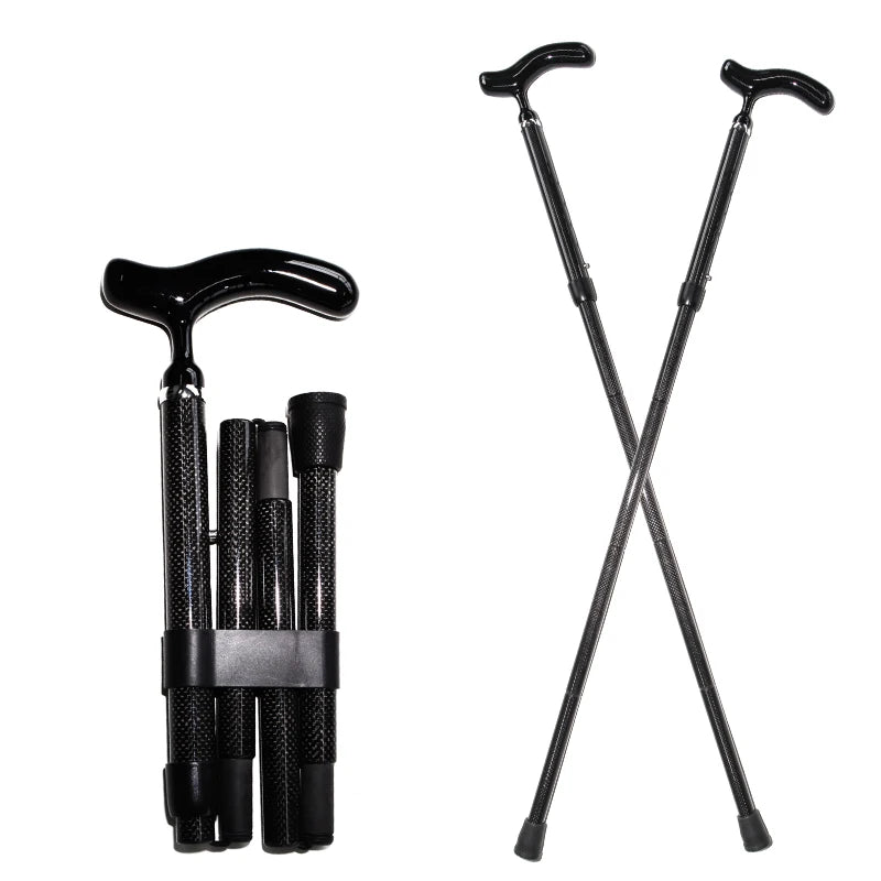 OKHEALING Wholesale Carbon Fiber Walking Stick Cane 5-Level Height Adjustment EVA Handle