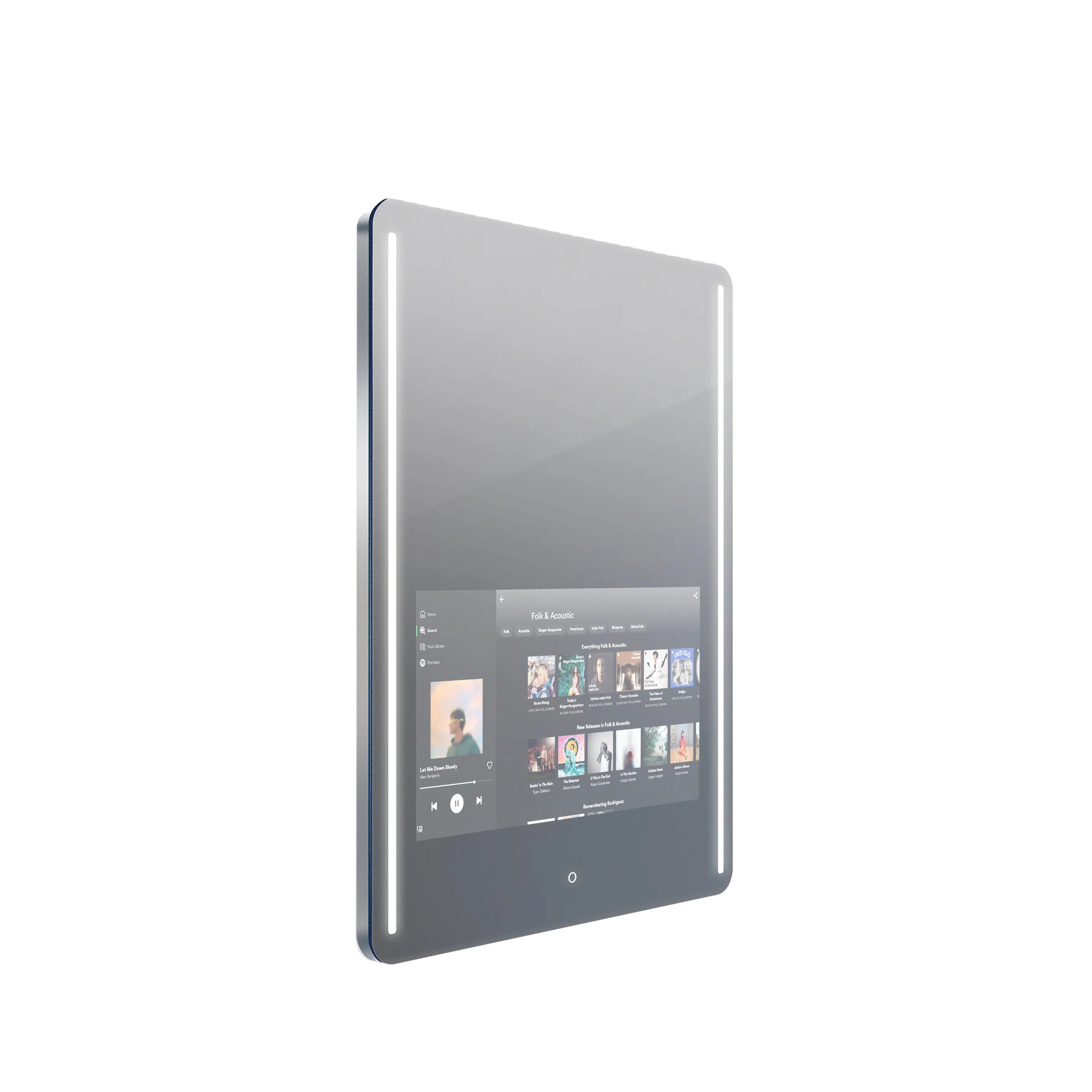 New Launched Factory Smart Bathroom Led Cabinet Mirror Tv Speaker Bluetooth Touchscreen  Bath Popular Wall Mounted