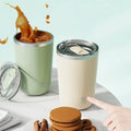 Customized Eco Friendly 14 oz Stainless Steel Self Stirring Coffee Mug Flask Lid Custom Smart Water Bottle