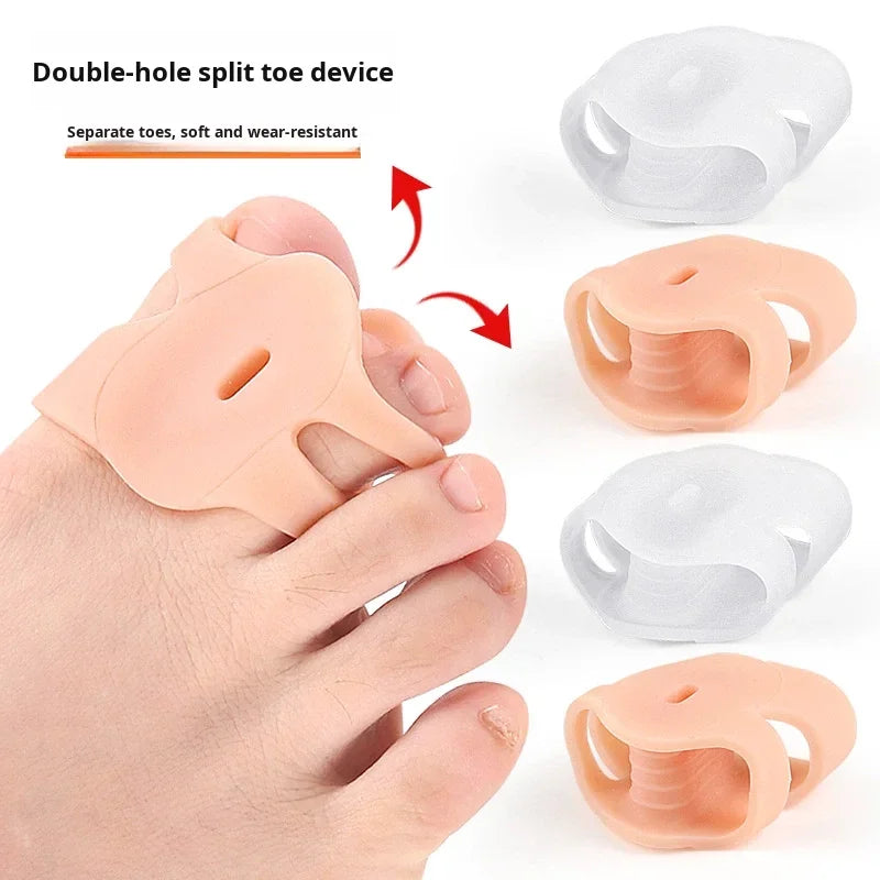 Bunion Toe Separators for Overlapping Toes Toe Spacers for Women and Men Bunion Corrector with Two Loops Hammer