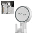 3pcs/set Plastic Home Kitchen Bathroom Strong Vacuum Suction Cup Wall Mount Clothes Key Coat and Bag Multi Hooks