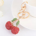 Bling Cherry Keychains for Women Cute Glitter Cherry Keychain Sparkly Chain Accessories
