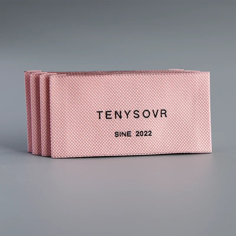 13 Years of Weaving Experience Clothing Care Cotton Label Printing Soft 100% Organic Clothing Cotton Label Woven Label Custom