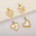 QIKU Wholesale Copper Gold Plated Boho Tiny Charms | Heart Fashion Jewelry Pendants | Aesthetic DIY Charms Manufacturer