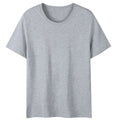 Oem customized 200g cotton short sleeved tshirt for men solid color trendy brand printed logo cross-border men's tshirt