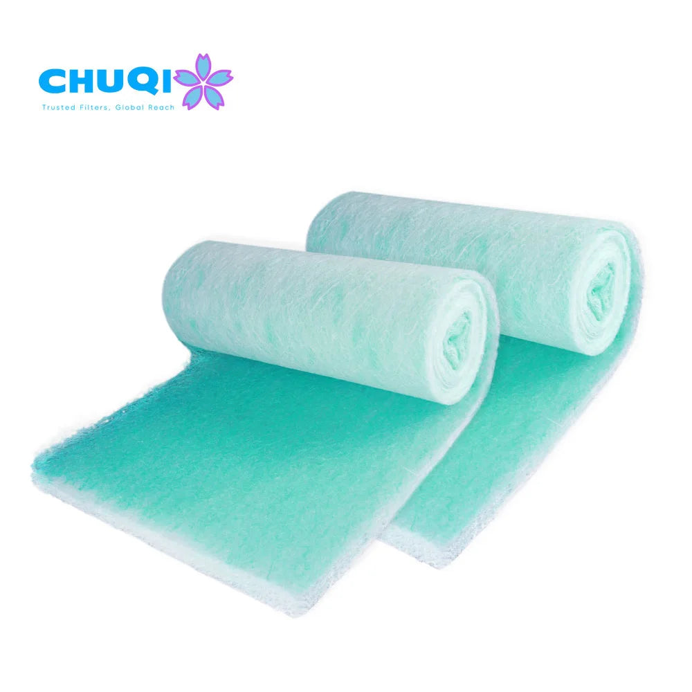 CHUQI Factory Price Fiberglass Filter Furniture Auto Paint Stop Air Filter Media for Spray Booth Floor Filter