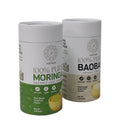 Recycled Customized Eco Friendly Cylinder Paper Tube with Flat Top 100% Recycled Kraft Cardboard Paper Jar