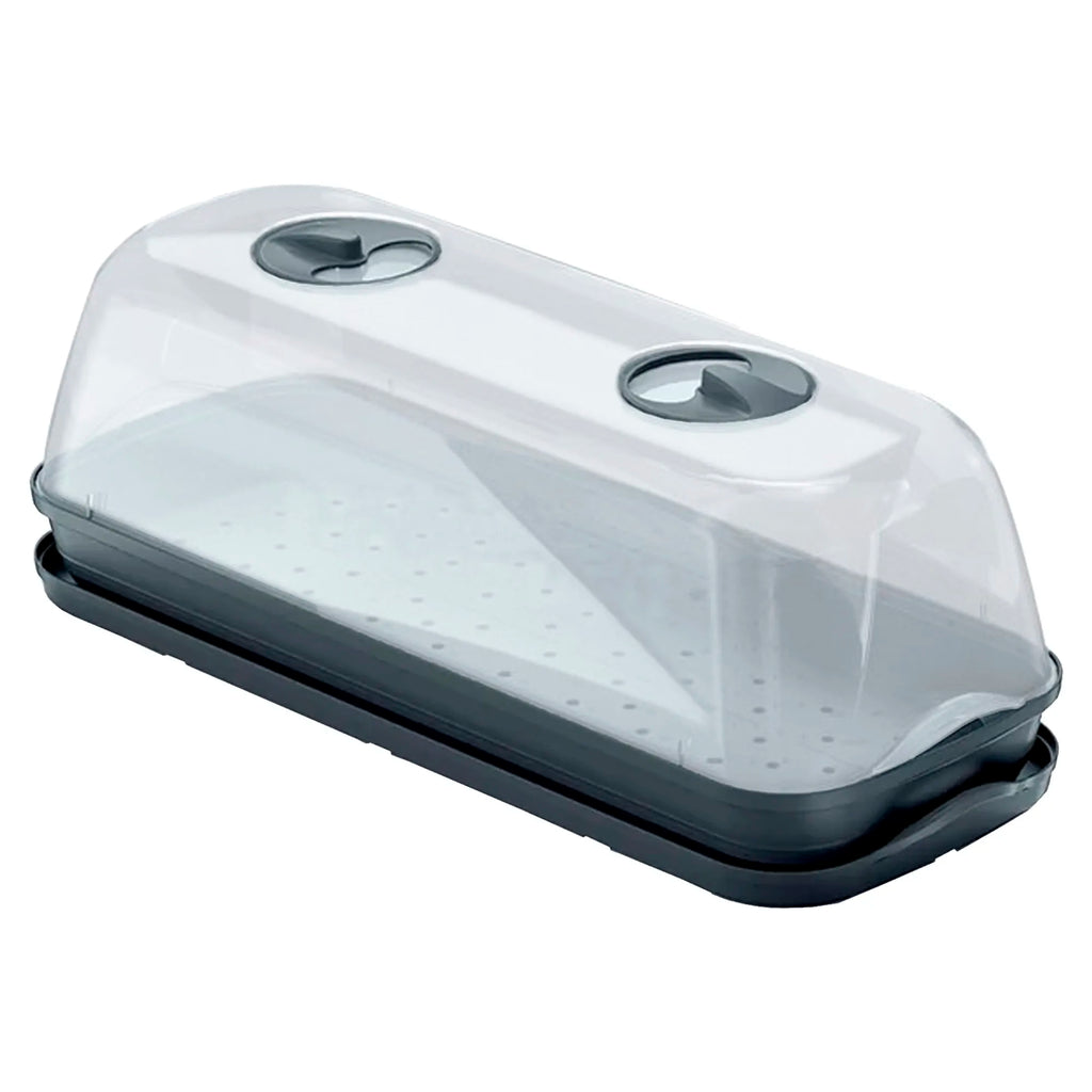 RESPANA TABLE GREENHOUSE multipurpose seed tray/tray with polycarbonate lid dimensions (mm) 515x196x185 Anthracite color