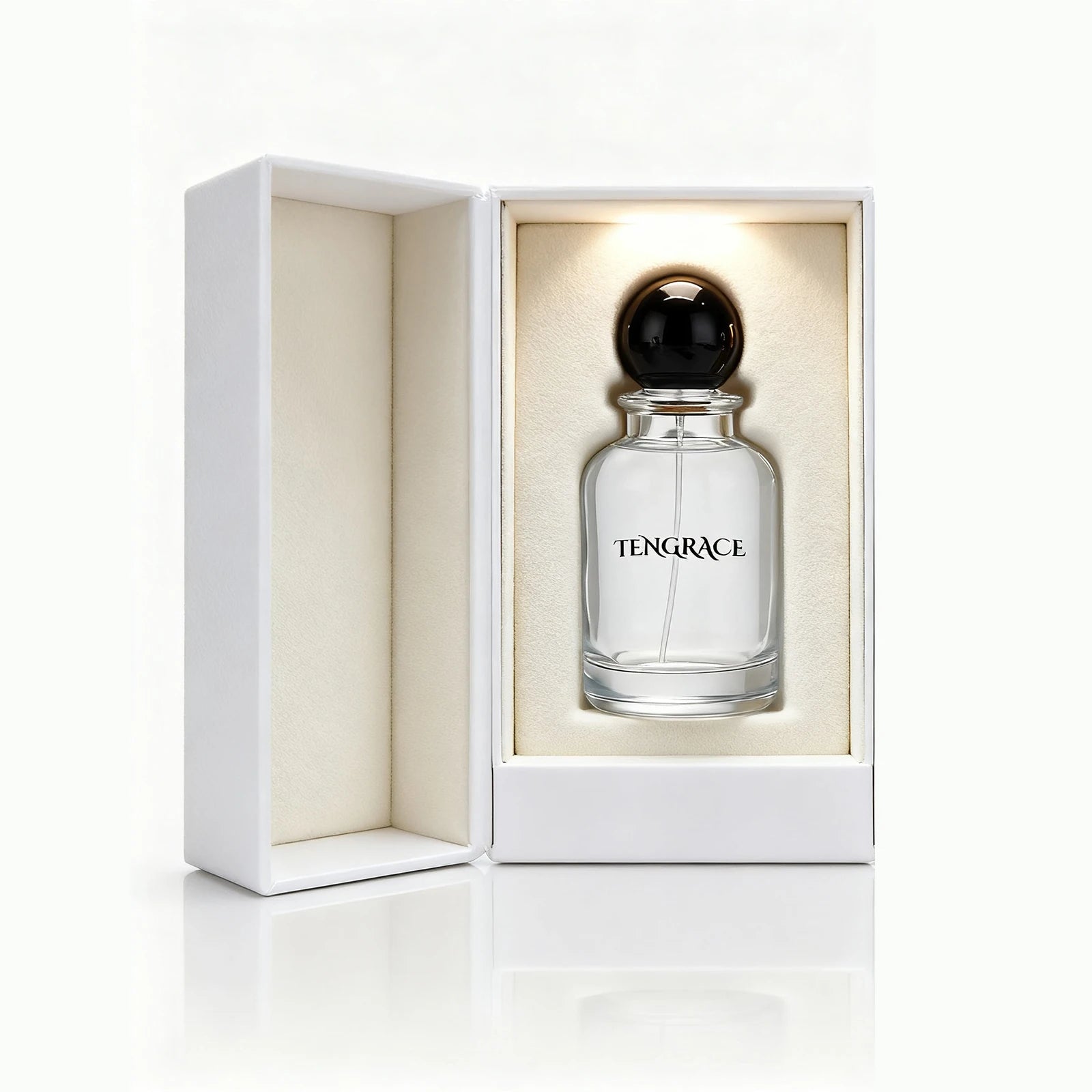 Customizable Color Cylinder Glass Perfume Bottles 30ml/50ml/100ml Luxury Lid Unique Design