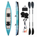 Customized Design Drop Stitch PVC for Commercial Use Wholesale 3 Person Stable Row Boat Inflatable Canoe Inflatable Kayak