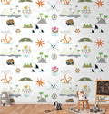 Germany Made Photo Wallpaper Murals for Bedroom Hospital Mall-Multicolored Cream Grey Green Non Woven Vinyl Wall Mural Pirates