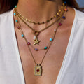 J&D 18K Gold Plated Chain Necklace Women Jewelry Stainless Steel Pendant Chain for Jewelry Making MegaBDM