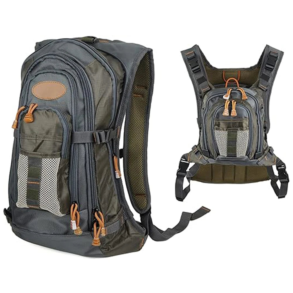 Fly Fishing Vest Backpack Fishing Chest Pack Fishing Vest BTI-10F-R01F01 (B07)