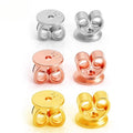 GP 5mm-9mm Round S925 Silver Flat Nut Head Earring Back Bulk Wholesale Permanent Jewelry Making DIY Wholesale Accessories