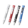 8-in-1 Alloy Pen Screwdriver Home Computer Tool Manual Screwdriver Set Phillips Slotted Steel With Plastic Handle for Repair Use