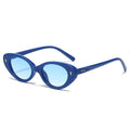 2025 Logo Custom Fashion Men Women PC Colorful Frame Oval Sun Glasses UV400 Small Frame Cat Eye Sunglasses