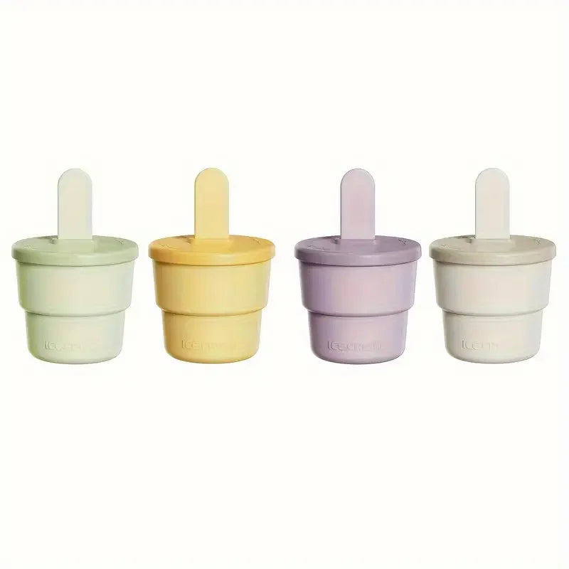 Silicone Ice Cream Cup Cube Mold Home Refrigerator Homemade Auxiliary Foo bar Frozen Box Diy Mold