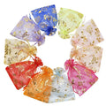 9x12 cm Organza Fabric Bags Flower Organza Bag Mesh Packaging Pouch Bag Jewelry Bags MegaBDM