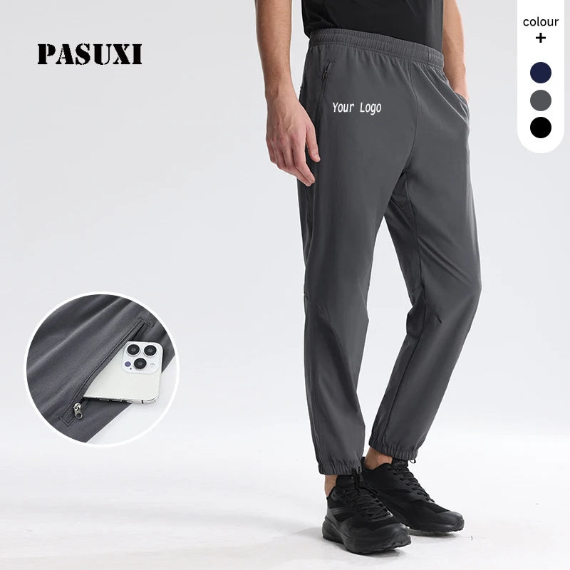 PASUXI Wholesale Men's Quick-Drying Sports Pants with Cuffs Resistant Running Fitness Joggers for Running Daily Casual Pants