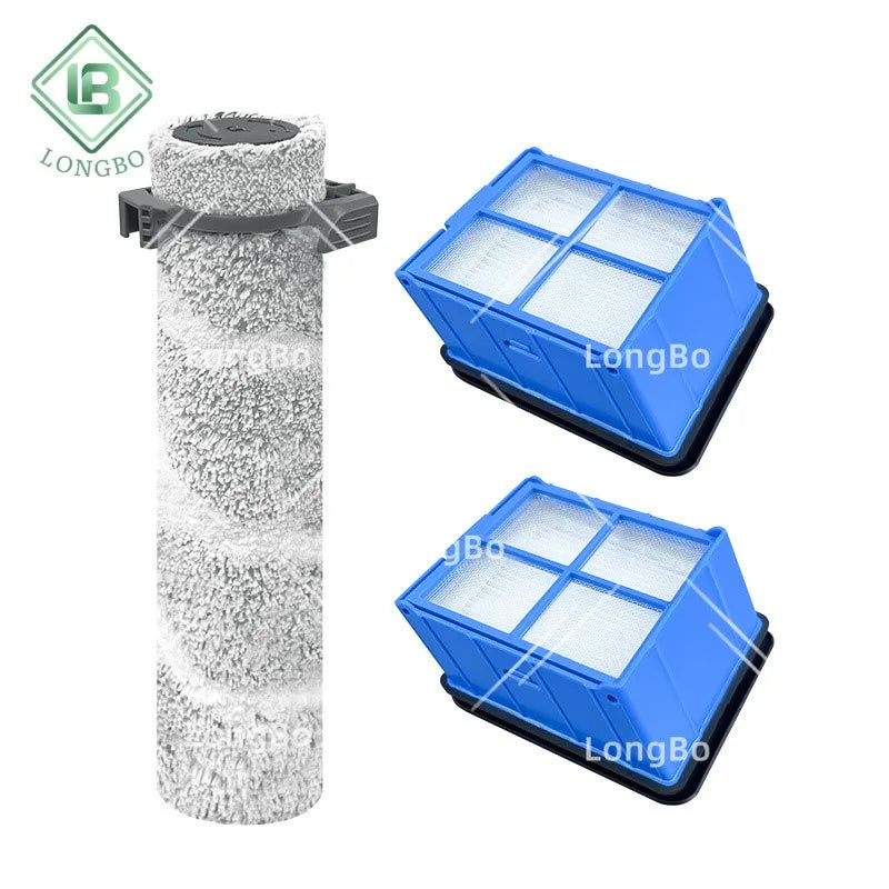 Fit for Bissells Edge 3930F 3933 Cordless Multi-Surface Hard Floor Cleaner Wet Dry Vacuum Brush Roll HEPA Filter Accessories Kit
