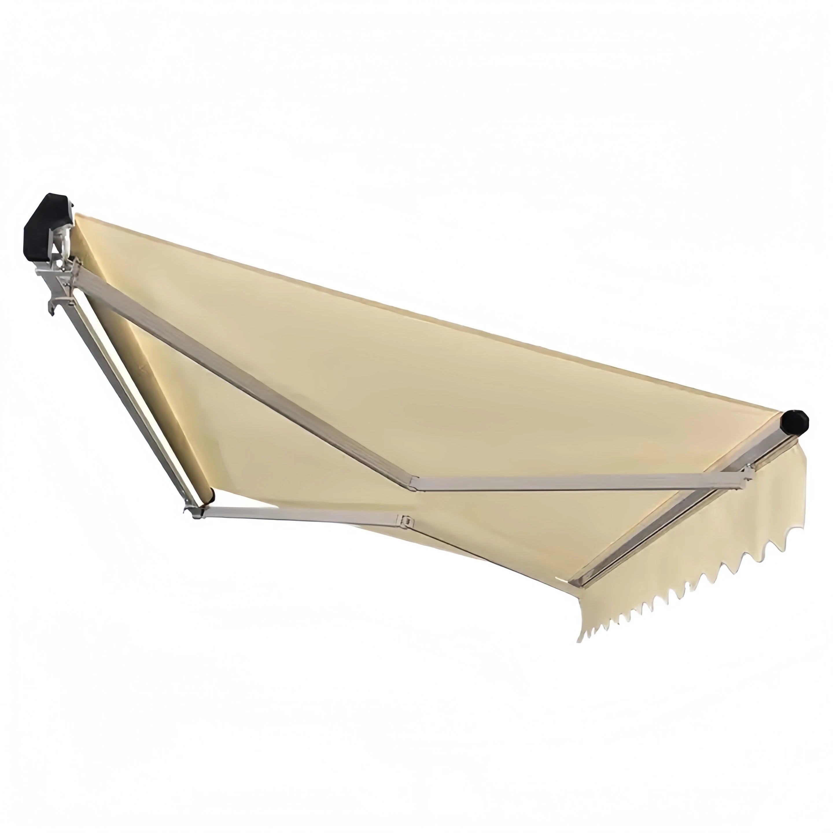 Manual Modern Remote Control Canopy Sunshade Aluminum Alloy Frame Outdoor Door Balcony Sunshade Durable Awning