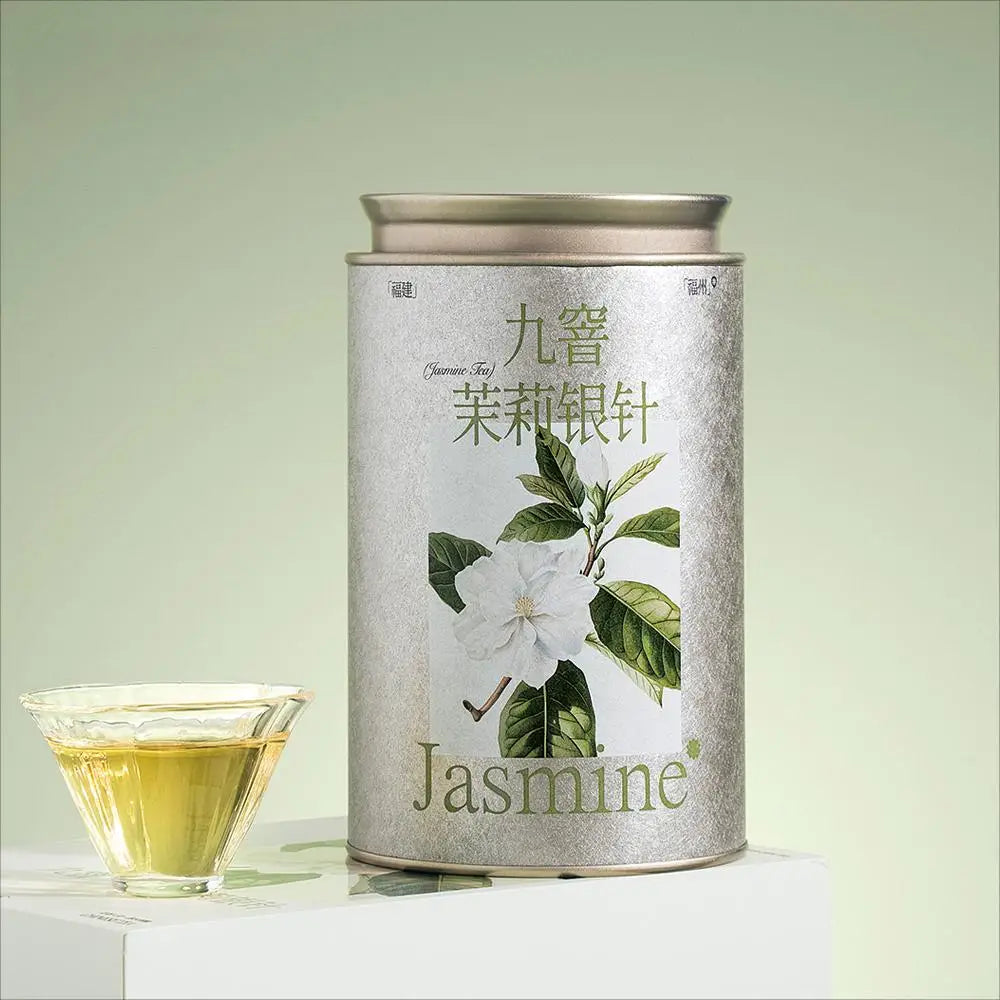 Tianhui Factory Direct Small Jar With Lid Tea Cans for Loose Tea Double Lid Tea Canister Custom Printed Dried Jasmine Packaging