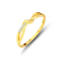 925 Sterling Silver Jewelry 18K Gold Braided Design Dignified Temperament Mossanite Diamond Rings for Weddings Gifts for Women