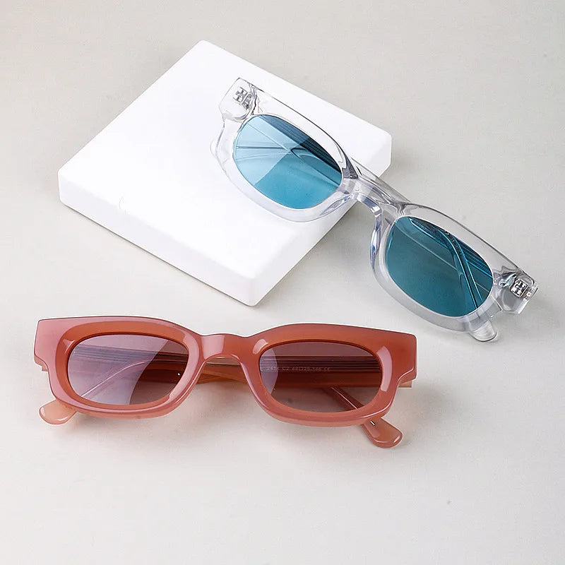Custom Logo 2025 Retro Men Women TAC Lens Small Frame Driving Sun Glasses UV400 Acetate Frame Polarized Square Sunglasses
