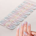 Wholesale Environmentally Friendly Non-Toxic Semi-Cured Gel Nail Stickers Customizable Nail Gel Strip