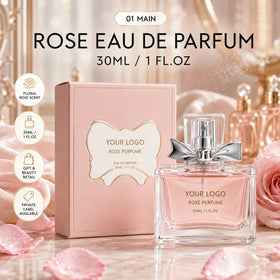 30ml Rose Eau De Parfum Floral Fragrance Long-Lasting Scent Classical Style Perfume Spray Private Label OEM Custom Packaging