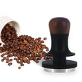 Professional Barista Calibrated Portable Stainless Steel Coffee Tamper 58mm 30 Pound  Espresso Elastic Force with Wooden Handle