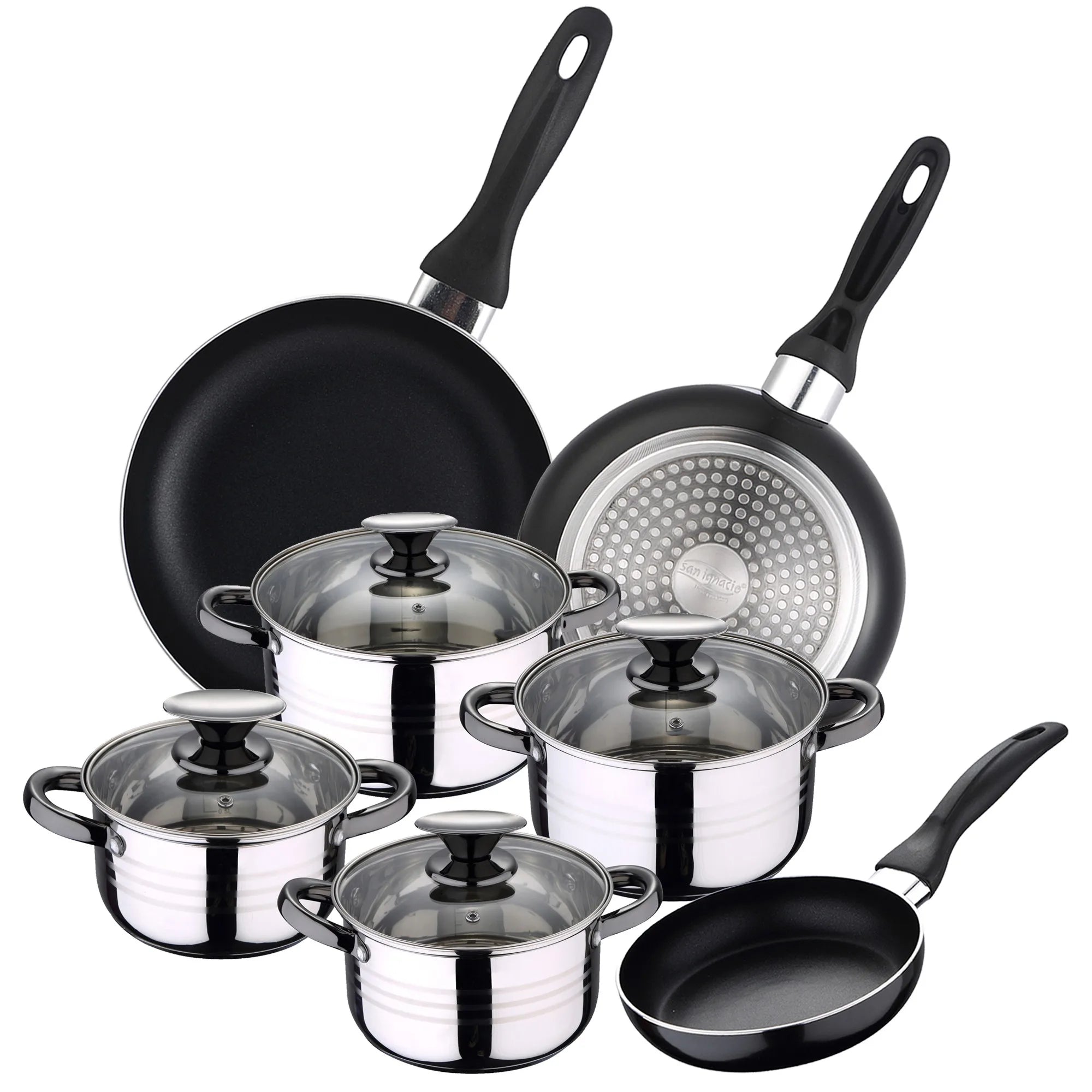 SIP 8pc Cookware Set + SIP CUNE 3-Piece Pan Set 16/20/24