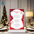 Dual Sided Restaurant LED Advertising Light Box Decorative Tempered Glass Charging Desktop Menu Poster Frame