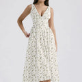 2025 Summer New Style Slim-fit Strappy Maxi Dress with Fashion Print and V-neck a Stylish and Elegant Dress Dresses Women