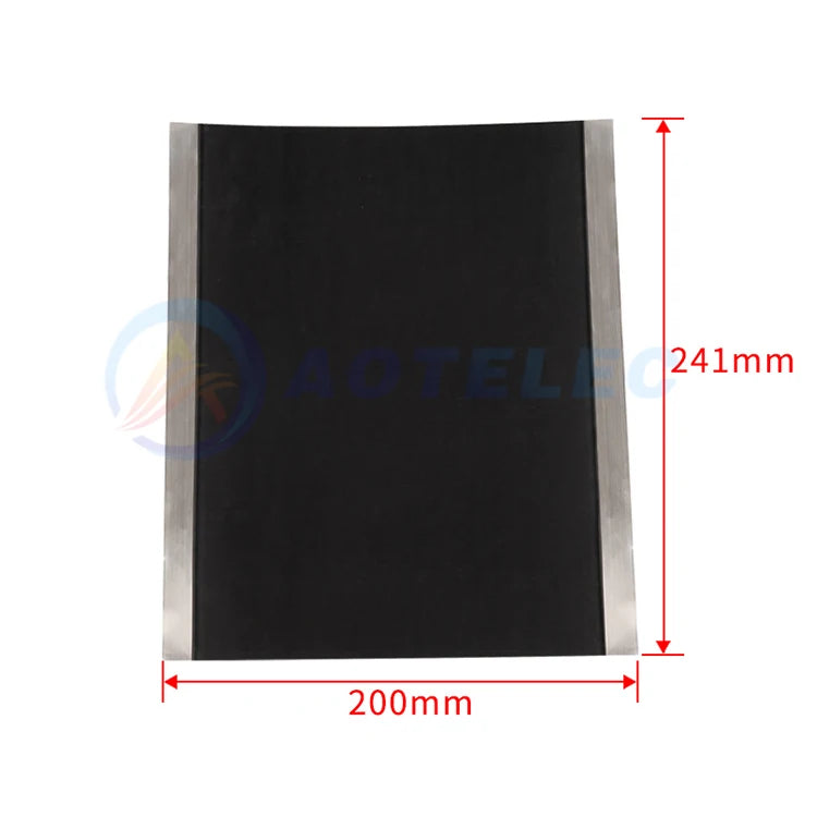 Lithium Battery Cathode Material LiFePO4 LFP Coated Al Foil Electrode Sheet 5 Sheet/bag with 241*200mm