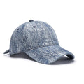 Factory Direct Sales Custom Embroidered Logo Distressed Solid Color Line Baseball Cap Retro 6-panel Denim Blank Dad Hat Leopard