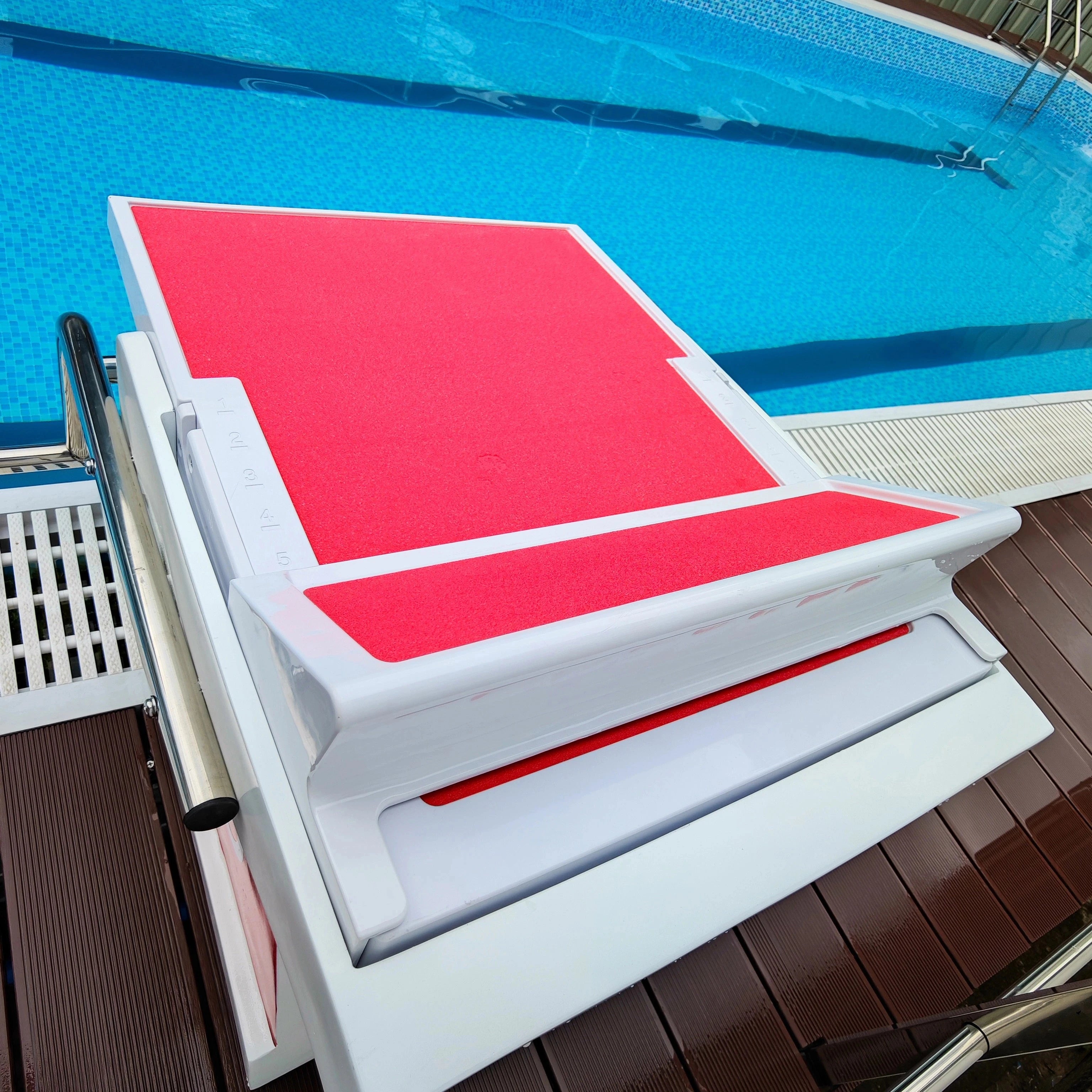 MICPOOLSPA CT005F Competitive Swimming Starting Platform Diving Pool Block-Anti-Slip Portable Customized Pool Tool Accessory