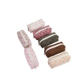 SW Wholesale Customized Small Floral Canvas Cosmetic Storage Zippered Small Size Popular Makeup Pouch Flower Floral Pencil Case