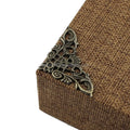 Factory Supply 35mm Antique Brass Zinc Alloy Decorative Flat Metal Corner Protector