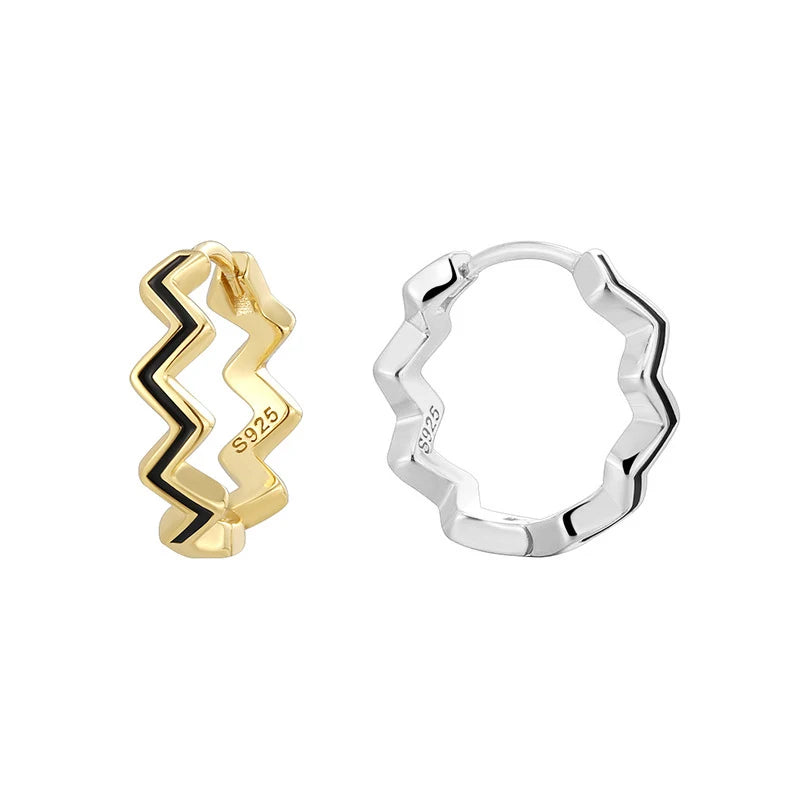 EH1561 Irregular Geometric Earrings for Women's New Trendy and Personalized Design Simple Temperament Earrings