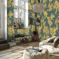 Germany Made Modern Photo Wallpaper Murals Blossoms Brown Yellow Green Non Woven Vinyl Wall Mural Floral Bedroom Hospital Mall